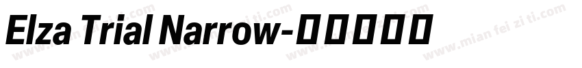 Elza Trial Narrow字体转换